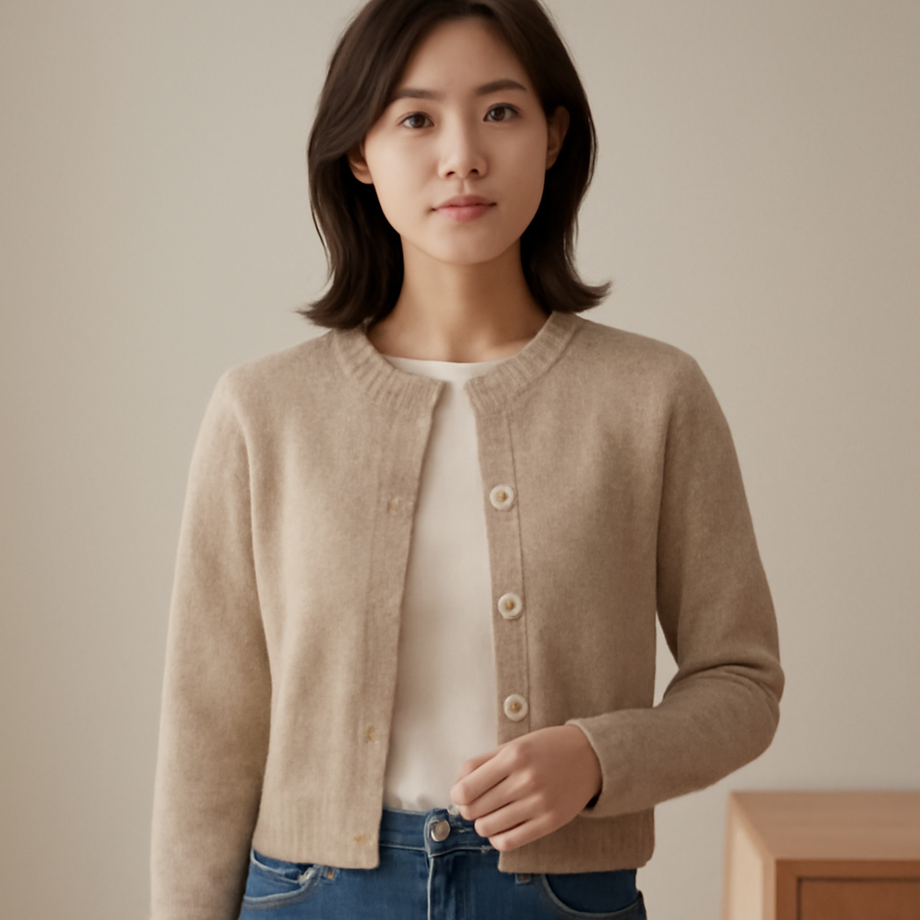 여성숏가디건 대표 이미지